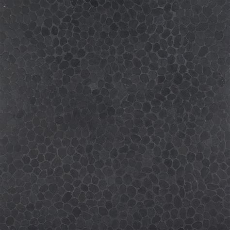 Nature Alor Black Round Pebble Mosaic Tilebar