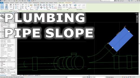 Revit Mep Plumbing Pipe Slope Youtube