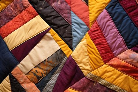 Premium Ai Image Stack Of Folded Quilts Showcasing Different Designs