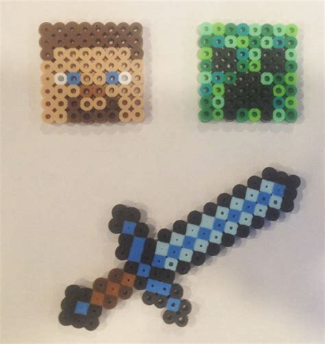 Minecraft Steve Perler Beads