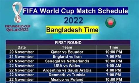 FIFA World Cup 2022 Fixtures BD Time PDF: Everything You Need to Know