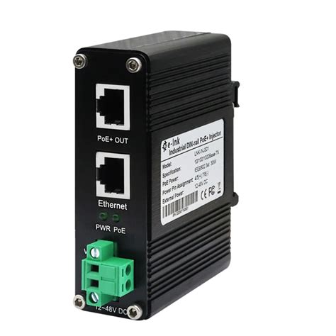 Industrial W Gigabit Poe Injector V Poe Adapter W Output Up