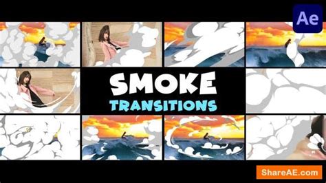 Videohive Seamless Cartoon Smoke Transitions After Effects Free