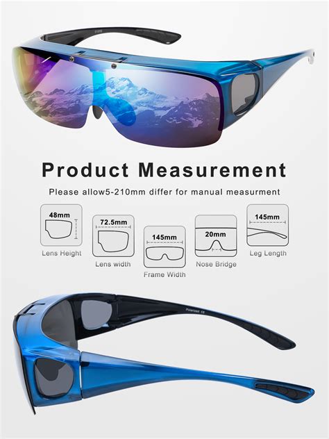 Tinhao Polarized Sunglasses Fit Over Sunglasses For Men Women Flip Up Shield Wrap Around Driving