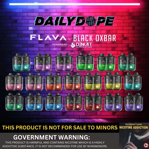 Flava Black Oxbar 9500 Puffs Kit Daily Dope Official Store