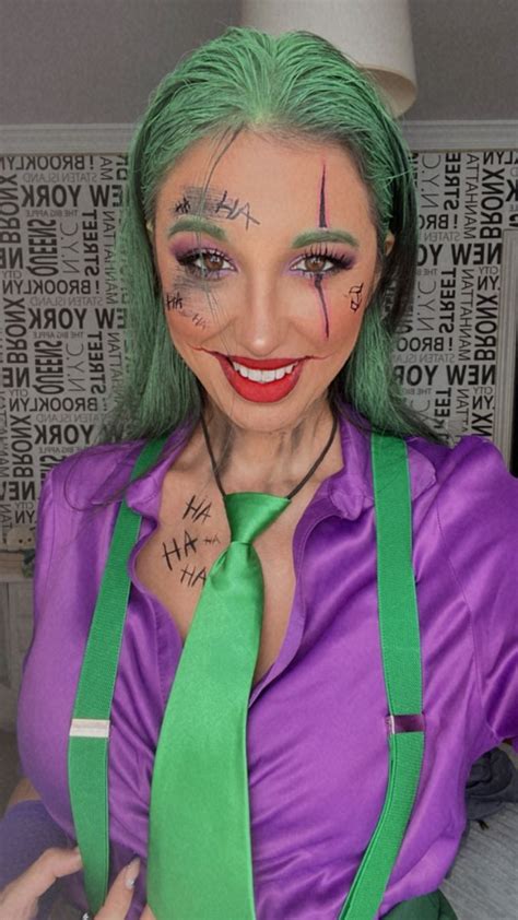 Joker Mujer Female Joker Halloween Costume Joker Halloween Costume