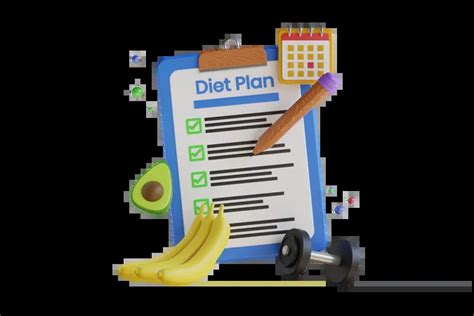 Diabetic Diet Plan 3d Illustration Download In Png Obj Or Blend Format