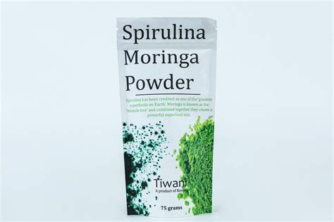 Tiwani Spirulina Moringa Powder G Greenspoon