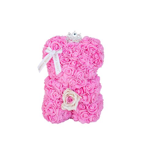 Teddy Bears with Roses (25 cm) | lovelyroses