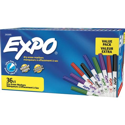 Expo Low-Odor Dry-erase Markers - Ultra Fine Marker Point SAN2003895 ...