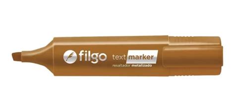 Resaltador Filgo Text Marker Metal Color Metalizado Caja X Mercadolibre