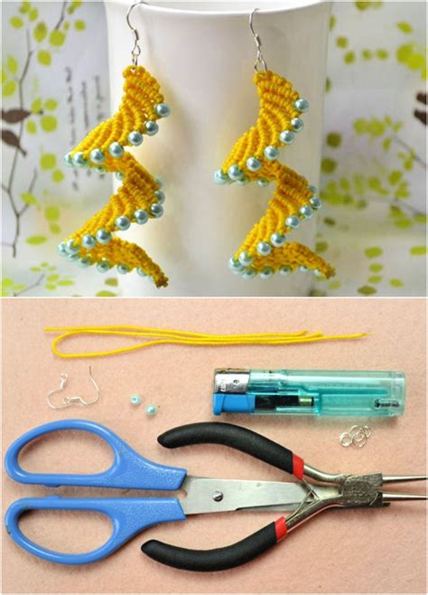 Simple Diy Macrame Earrings Blitsy