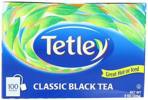 Tetley Black Tea Classic Blend 100 Count Tea Bags 8 Ounce Pack Of 6 Free Image Download