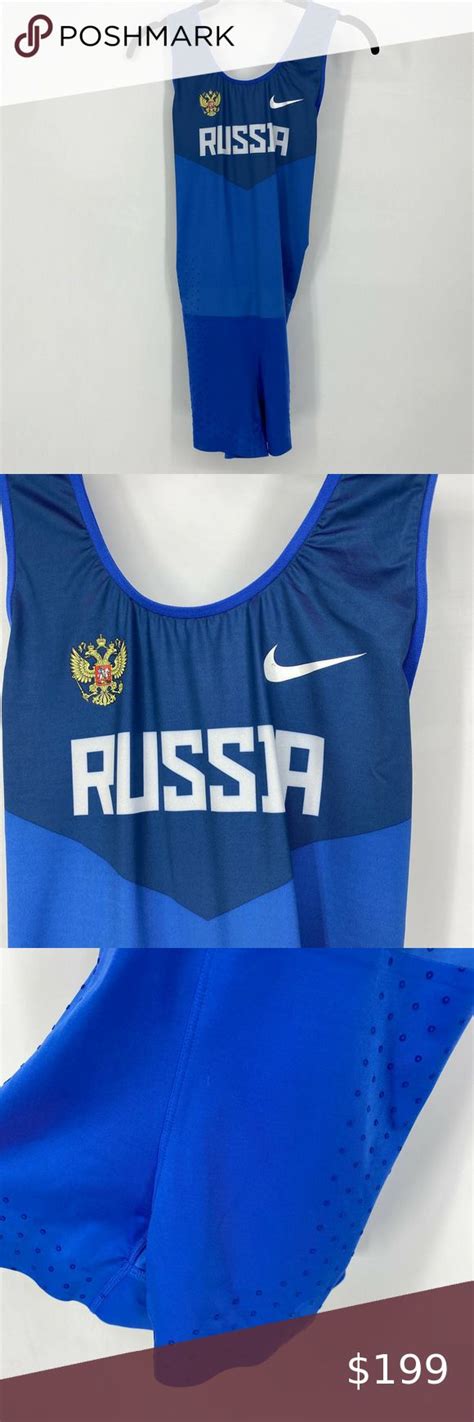 Nike Olympic Speedsuit Russia Skinsuit One Piece One Piece Russia