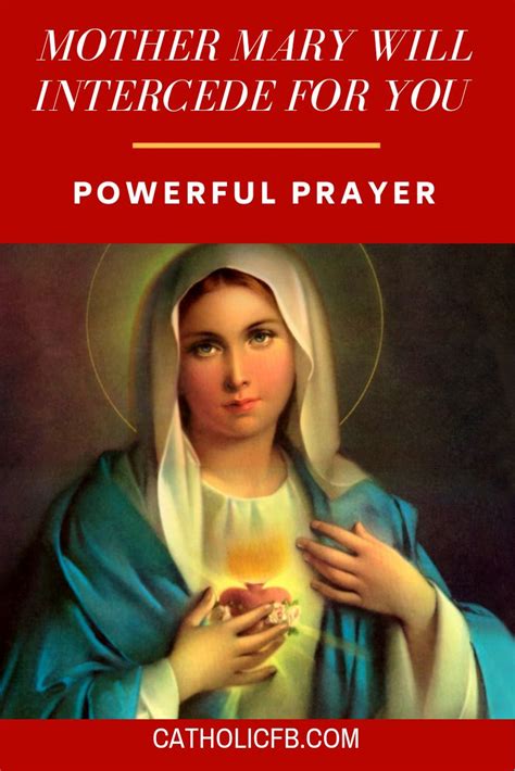 Intercession Prayer To Mother Mary True Devotion To Mary Mother Mary I Love You Mother