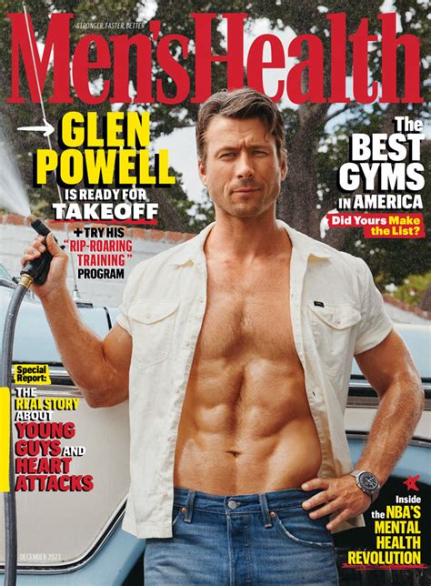 Glen Powell Is MEN S HEALTH December Cover Star Tom Lorenzo