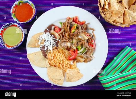 Fajitas De Res Beef Fajita Mexican Food Stock Photo Alamy