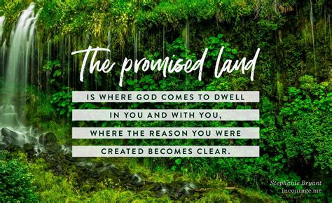 Learning To Live In Your Promised Land Promised Land Knowing God