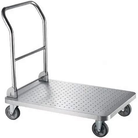 Mild Steel Foldable Platform Trolley Rectangular Load Capacity 50