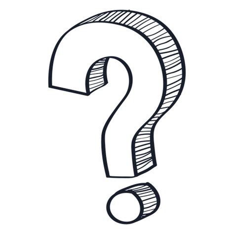 D Question Mark Doodle Question Transparent Png Svg Vector File