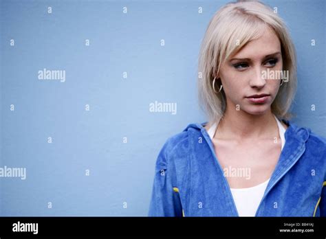 Portrait Slender Blonde Years High Resolution Stock Photography And Images Alamy