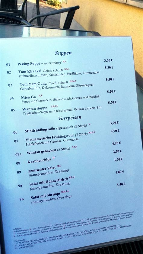 Speisekarte Von Lotus Asia K Che Restaurant Ki Legg