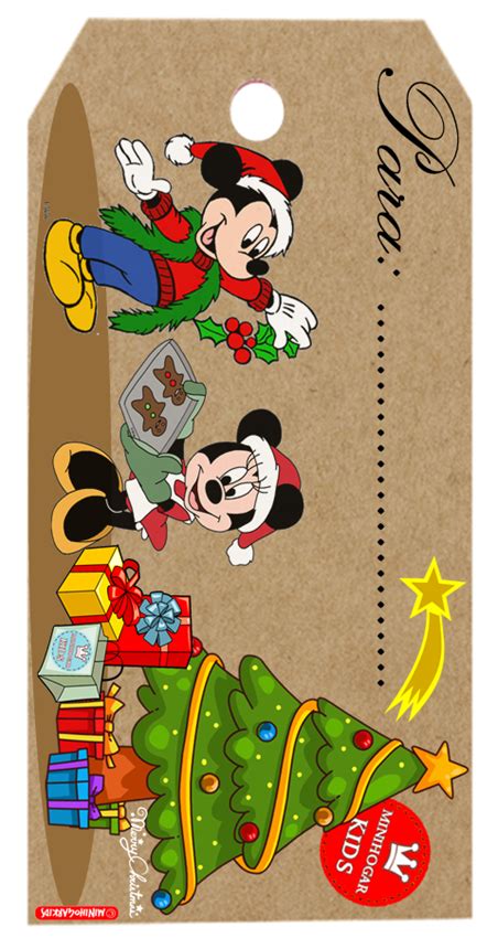 Etiqueta De Mickey Para Los Regalos De Pap N El Artofit