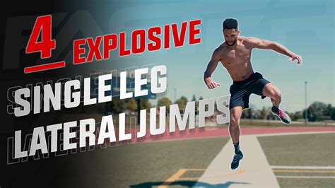 4 Explosive Single Leg Lateral Jumps Speed And Agility Training Youtube