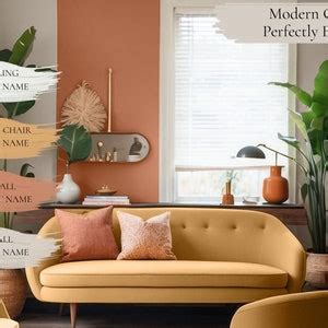 Behr Mid Century Modern Palette Interior Paint Scheme Mid Century