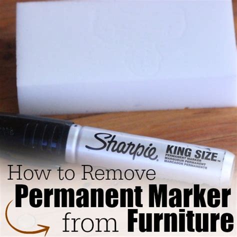 How To Remove Permanent Marker From Furniture One Crazy Mom