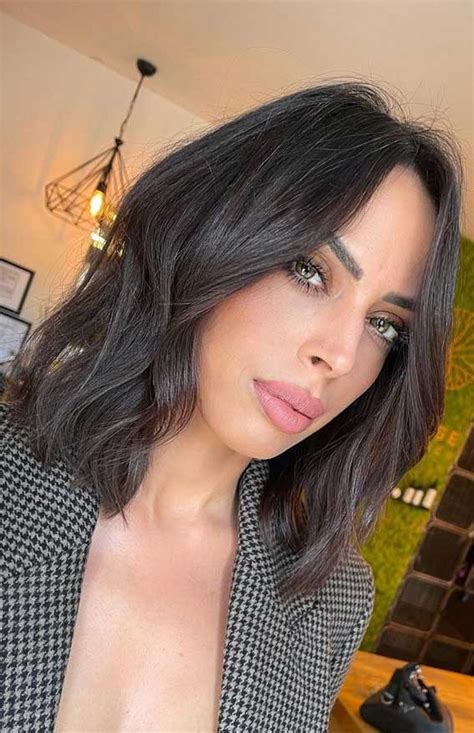 35 Best Fall 2021 Hair Color Trends Dark Chocolate Long Bob