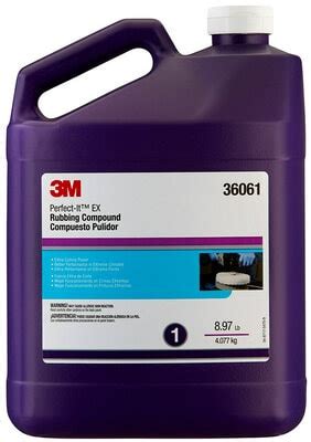 3M Perfect It EX AC Rubbing Compound 36060 1 Qt 32 Fl Oz 6 Per