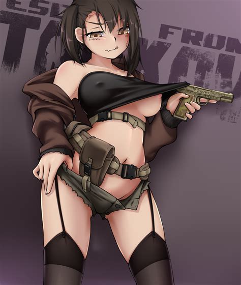 Rule 34 Armedshipyard Cute Fang Escape From Tarkov Female Firearm Garter Straps Nipple Bulge