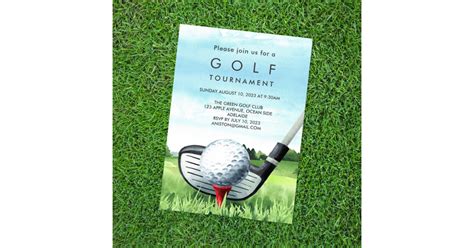 Golf Tournament Invitation | Zazzle