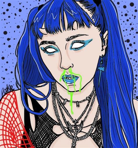 Ashnikko Demi Devil Aesthetic Gothic Horror Art Digital Poster Etsy