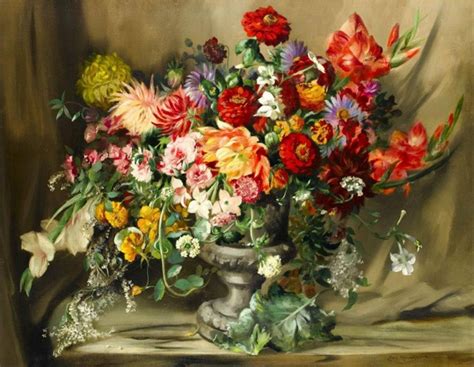 Maher Art Gallery Cecil Kennedy British Flowers Painter