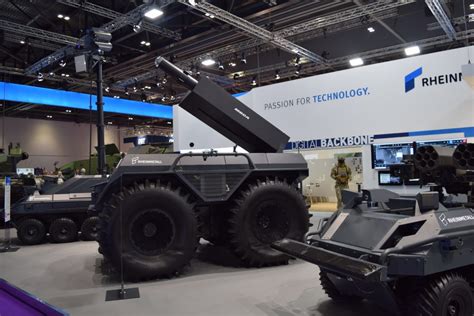 DSEI 2021 Rheinmetall Debuts Brimstone Armed Mission Master XT UGV