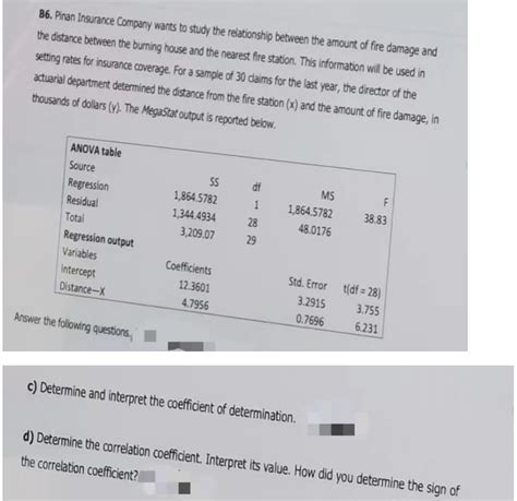 Answered C Determine And Interpret The… Bartleby