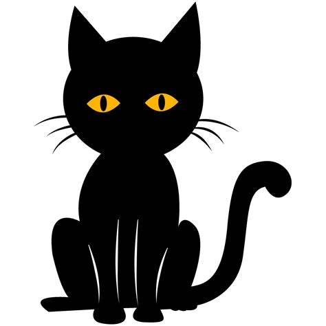 The Black cat in Halloween 28203947 Vector Art at Vecteezy