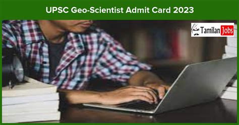 Upsc Geo Scientist Admit Card Check Exam Date Details