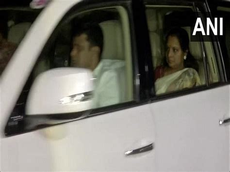 Brs Mlc K Kavitha Arrives In Hyderabad To Appear Again Before Ed On