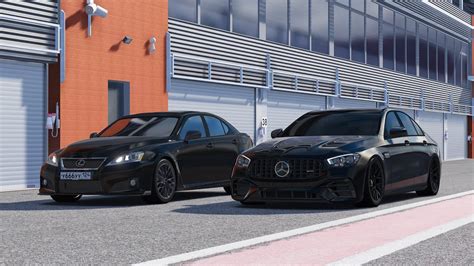 Assetto Corsa Mercedes Benz E63s Amg 4matic Lexus Is F Youtube