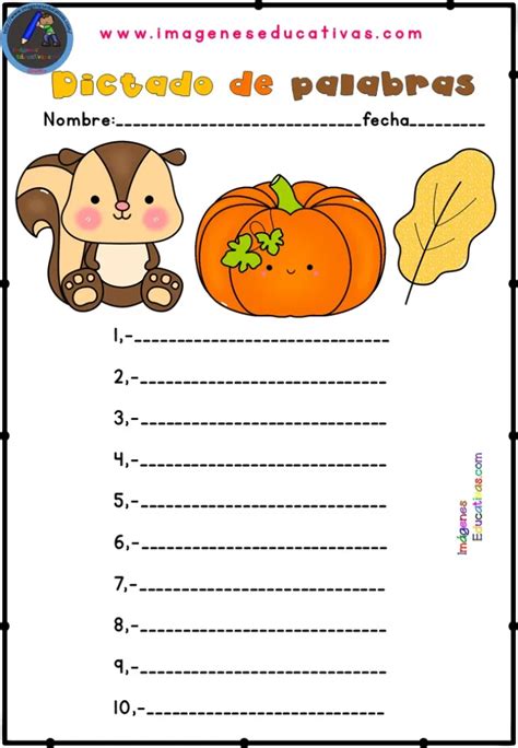 Dictados De OtoÑo Imagenes Educativas Elementary Teacher Life Teacher