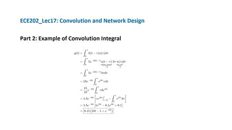 Ece202 Lec17 Part 2 Example Of Convolution Integral Youtube