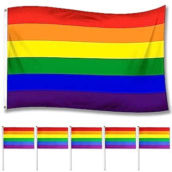 Lgbtq Flagge Regenbogen Flagge Gay Pride Flagge 150 X 90 Cm Pride