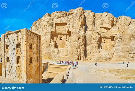 Naqsh-e Rustam Archaeological Site, Iran Editorial Stock Image - Image of iran, marvdasht: 105898964