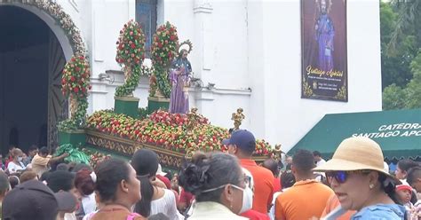 Patronales de Santiago Con una misa y procesión culminan