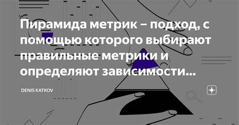 Пирамида метрик подход с помощью которого выбирают правильные