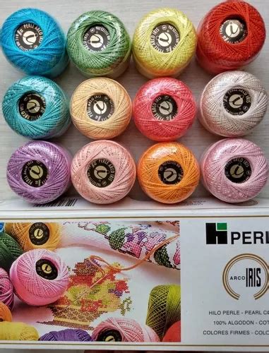 12 Hilos Perlé Colores Pastel Para Bordar Iris Algodón MercadoLibre