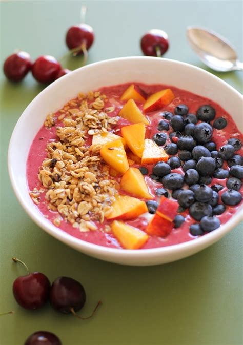 Cherry Coconut Smoothie Bowl - The Roasted Root